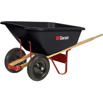 Wheelbarrow, Polyethylene Tray, 8 cu. ft., 360 lbs.