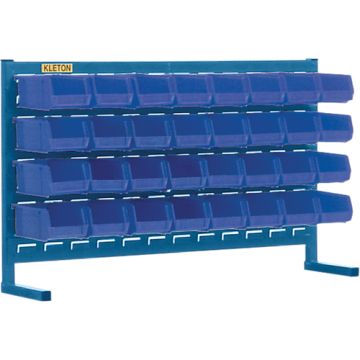 Louvered Rack with Bins