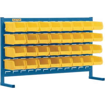 Louvered Rack with Bins