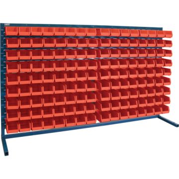 Louvered Rack with Bins