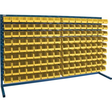 Louvered Rack with Bins