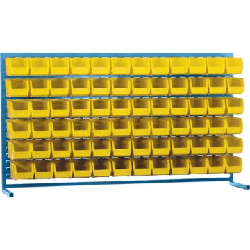 Louvered Rack with Bins