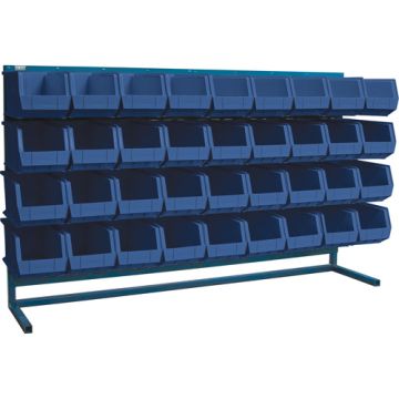 Louvered Rack with Bins