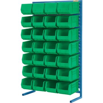 Single-Sided Stationary Bin Rack