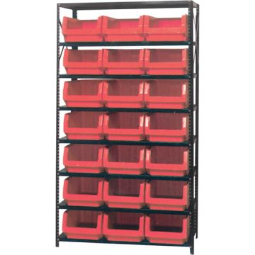 Shelving Unit with Stacking Bins