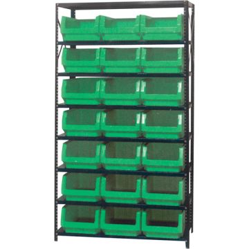 Shelving Unit with Stacking Bins