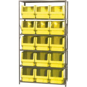 Shelving Unit with Stacking Bins