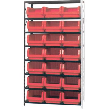 Shelving Unit with Stacking Bins