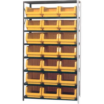 Shelving Unit with Stacking Bins