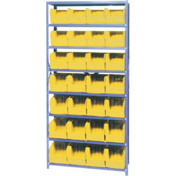 Storage Shelf Unit with Euro Drawer Bins