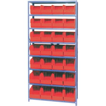 Storage Shelf Unit with Euro Drawer Bins