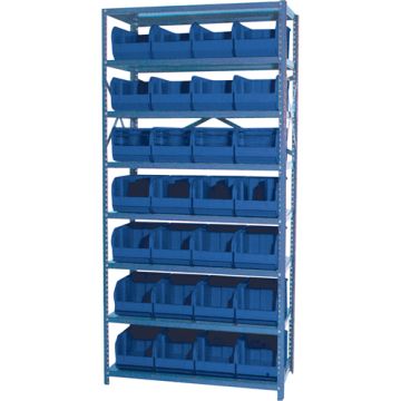 Storage Shelf Unit with Euro Drawer Bins