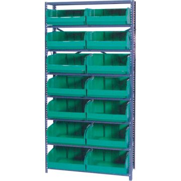 Storage Shelf Unit with Euro Drawer Bins