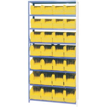 Storage Shelf Unit with Stacking Bins