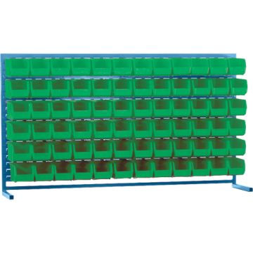 Louvered Rack with Bins