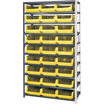 Shelving Unit with Stacking Bins