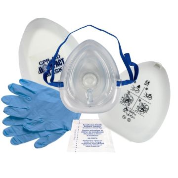 CPR Kit: Compact Mask w/ O2 Inlet