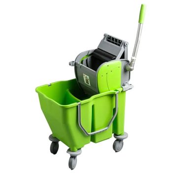 Duo-Chamber Mop Bucket & Roller Wringer