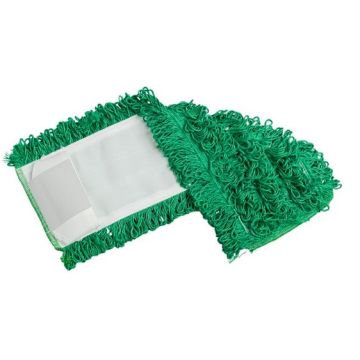 Microfibre Flat Mop Pad, 16" Looped, Green