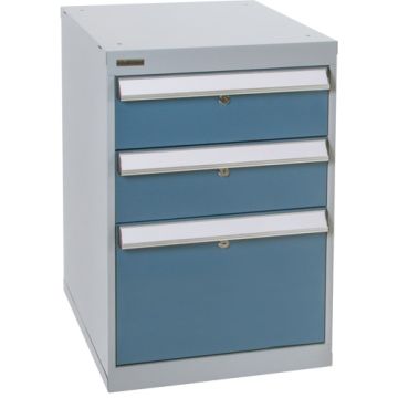 Three-Drawer Pedestal Workbench