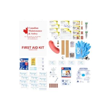 First Aid Kit: Ontario WSIB Level 2 Deluxe, 16-199 Workers, Metal Cabinet