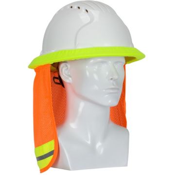 Hard Hat Neck Shade, FR Treated Hi-Vis Orange