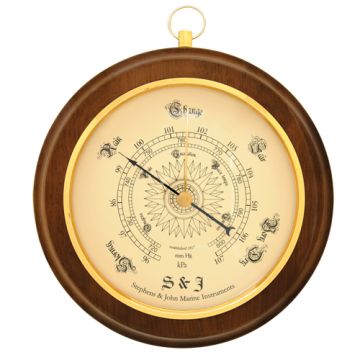 Decorative 8.5" Round Barometer