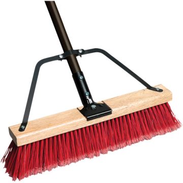 Ryno Push Broom with Braced Handle