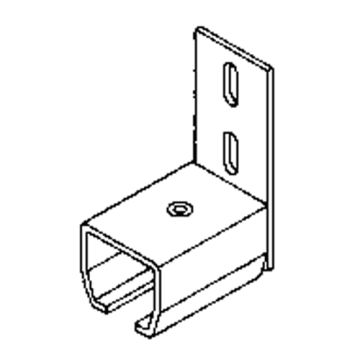 Curtain Partition Wall Mount End Connector