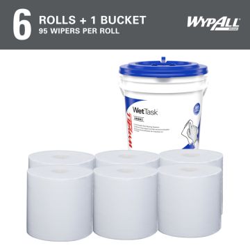 WypAll PowerClean WetTask Wipers for Solvents System