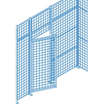 Wire Mesh Partition Components - Swing Doors