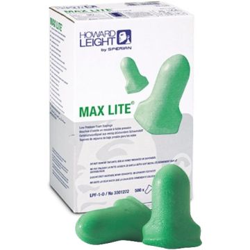 Howard Leight Maximum Lite Earplugs, Bulk Box 500 pair