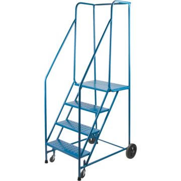 CSA Rolling Step Ladder with Spring-Loaded Front Casters