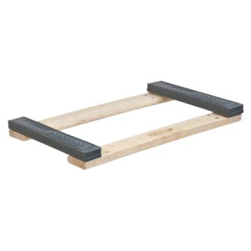 Rubber Ends Hardwood Dolly Frame