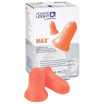 Howard Leight Maximum Earplugs, Bulk Box 500 pair