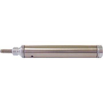 Single Action Nose Mount Pneumatic Cylinder with Bumpers