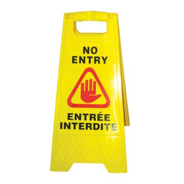 "No Entry/Entrée Interdite" Safety Sign