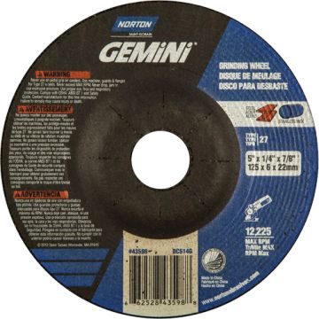 Gemini® Depressed Centre Grinding Wheels