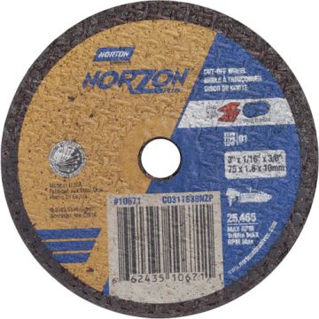 Portable Small Diameter Reinforced Cut-Off Wheels - Norzon Plus