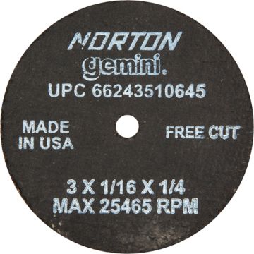 Portable Small Diameter Reinforced Cut-Off Wheels - Gemini®