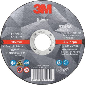 Silver Cut-Off Wheel