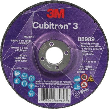 Cubitron™ 3 Depressed Centre Grinding Wheel