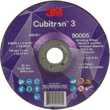 Cubitron™ 3 Depressed Centre Grinding Wheel