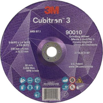 Cubitron™ 3 Depressed Centre Grinding Wheel