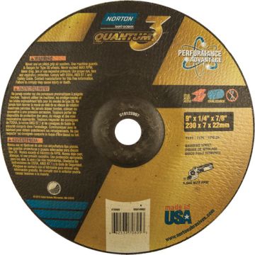 Quantum 3 SG Depressed Center Grinding Wheel