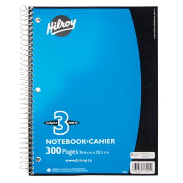 3 Subject Spiral Notebook