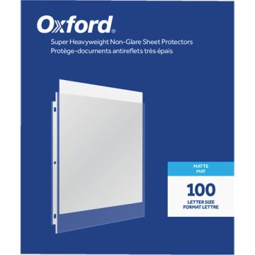 Oxford® Heavyweight Non-Glare Sheet Protectors