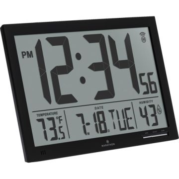 Slim Jumbo Self-Setting Wall Clock