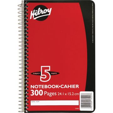 5 Subject Spiral Notebook