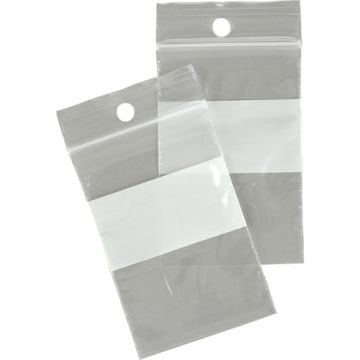 White Block Poly Bags